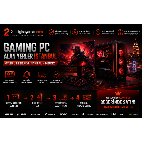 Gaming PC Alan Yerler İstanbul | Oyuncu Bilgisayarı Nakit Alım Merkezi