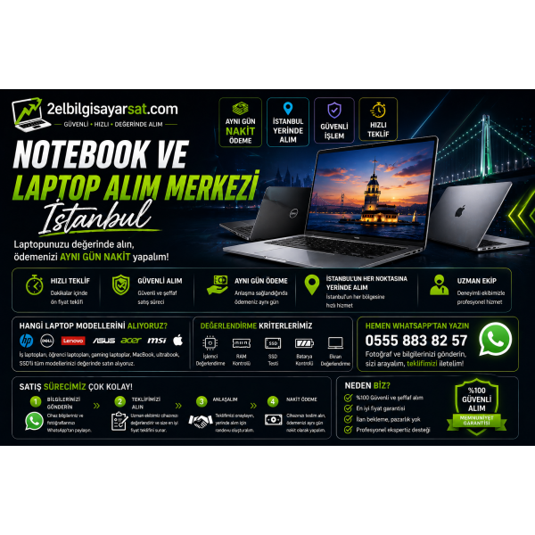 Notebook ve Laptop Alım Merkezi İstanbul
