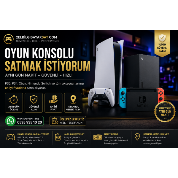 Oyun Konsolu Alan Yerler İstanbul | Aynı Gün Nakit Konsol Alımı
