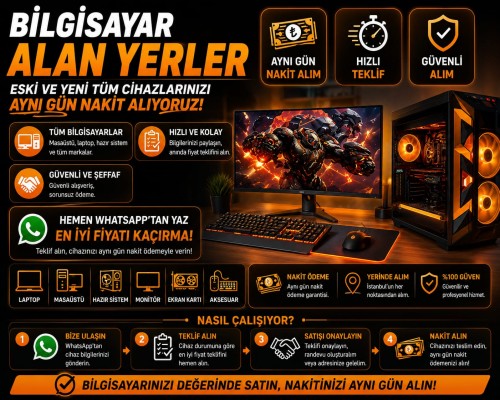 Masaüstü Bilgisayar Alan Yerler | Nakit PC Alımı