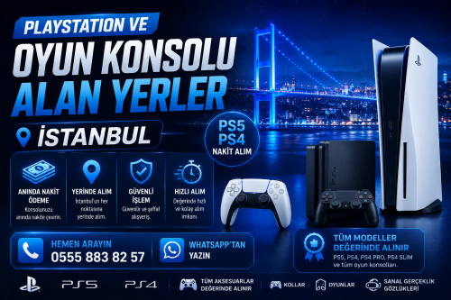 PlayStation ve Oyun Konsolu Alan Yerler | PS5 PS4 Nakit Alım